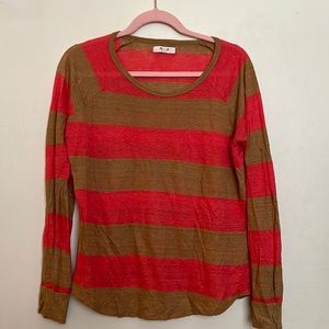 Madewell linen stripped top
